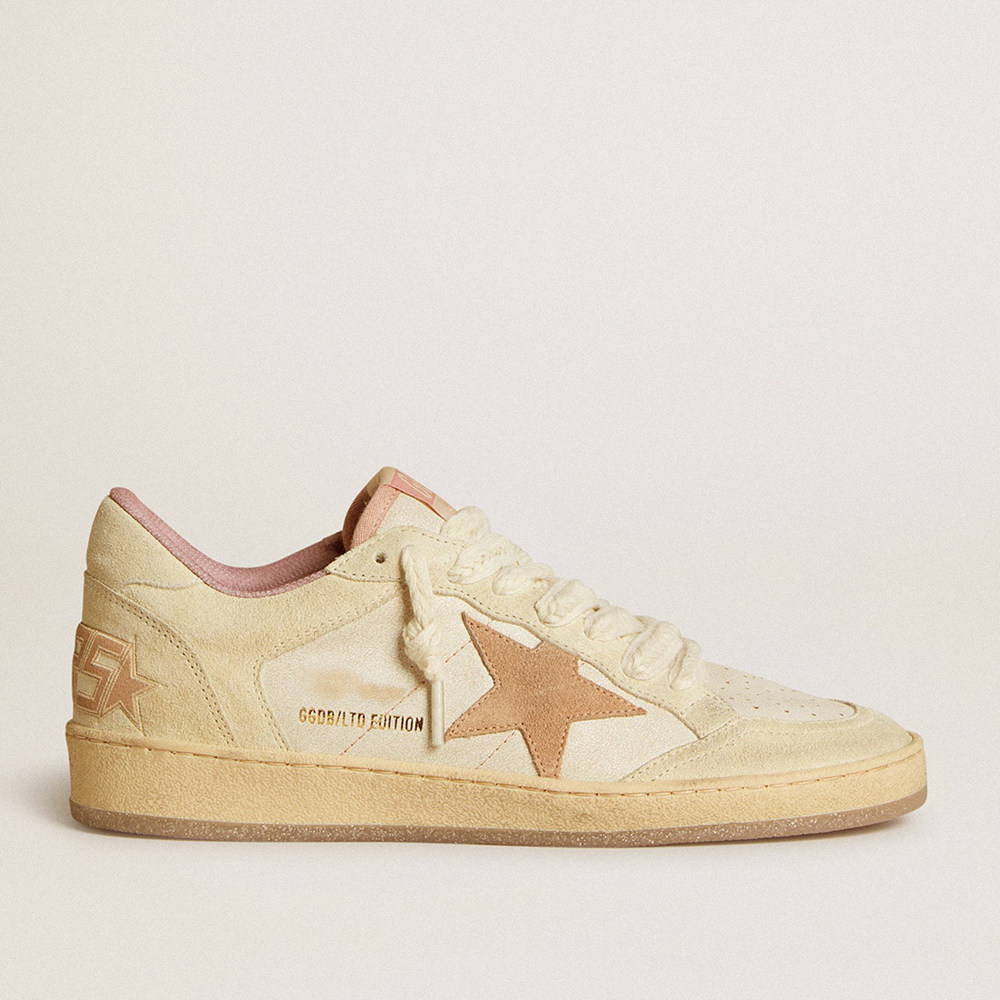 Golden Goose Ball Star Sneakers LTD In Leather And Suede With Suede Star And Heel Tab GWF00327.F006659.12135