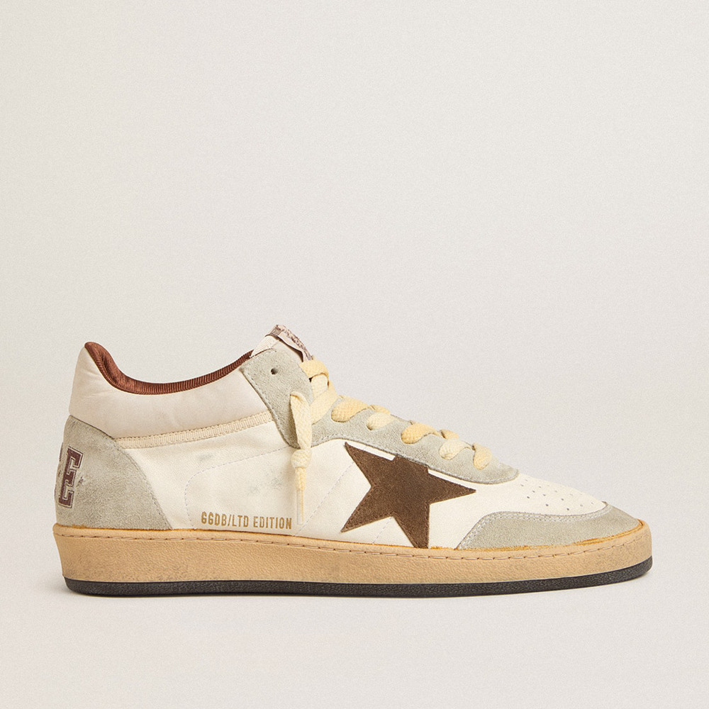 Golden Goose Ball Star Sneakers LTD In Nappa And Nylon With Suede Star And Inserts GMF00628.F005684.82472