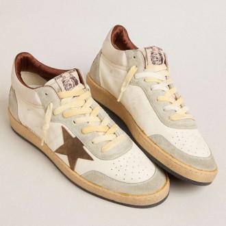 Golden Goose Ball Star Sneakers LTD In Nappa And Nylon With Suede Star And Inserts GMF00628.F005684.82472