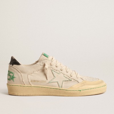 Golden Goose Ball Star Sneakers LTD With Vanilla Canvas Star And Leather Heel Tab GWF00327.F004540.11496