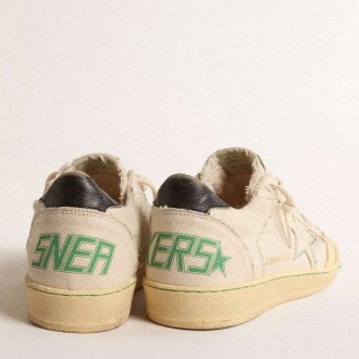 Golden Goose Ball Star Sneakers LTD With Vanilla Canvas Star And Leather Heel Tab GWF00327.F004540.11496