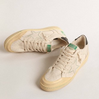 Golden Goose Ball Star Sneakers LTD With Vanilla Canvas Star And Leather Heel Tab GWF00327.F004540.11496