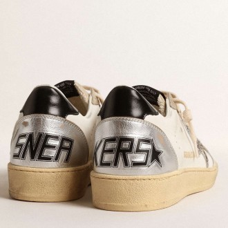 Golden Goose Ball Star Sneakers LTD With Zebra-print Star And Metallic Leather Insert GWF00117.F004541.82286