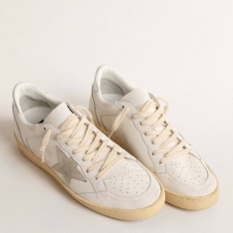 Golden Goose Ball Star Sneakers With Suede Star And Metallic Leather Heel Tab GWF00327.F004538.10273