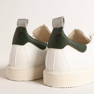 Golden Goose Bio-based Starter Sneakers With Green Leather Heel Tab GMF00127.F004591.10502