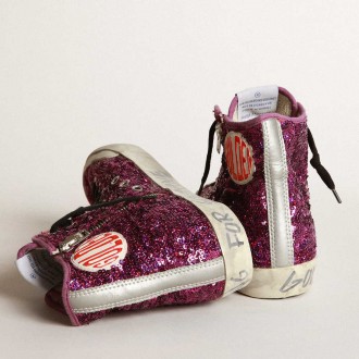 Golden Goose Francy Sneakers Sneakers With Sequins And Handwritten Lettering On The Outsole GWF00114.F002977.45363