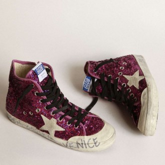 Golden Goose Francy Sneakers Sneakers With Sequins And Handwritten Lettering On The Outsole GWF00114.F002977.45363