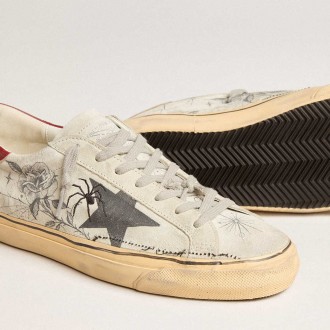 Golden Goose HAUS Of Dreamers Exclusive Women's Super-Star Sneakers In Ice Gray Crust Leather GWF00698.F005610.10201