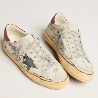 Golden Goose HAUS Of Dreamers Exclusive Women's Super-Star Sneakers In Ice Gray Crust Leather GWF00698.F005610.10201