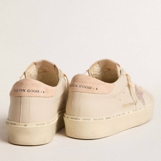 Golden Goose Hi Star Sneakers LTD In Nappa With Suede Star And Pink Swarovski Crystals GWF00118.F005905.60520