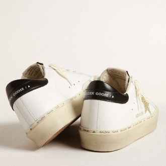 Golden Goose Hi Star Sneakers With Swarovski Crystal Star And Black Heel Tab GWF00118.F004066.10471