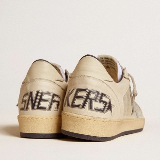 Golden Goose Men's Ball Star Sneakers LTD In Leather And Suede With Crocodile Print Leather Star GMF00327.F006656.82842