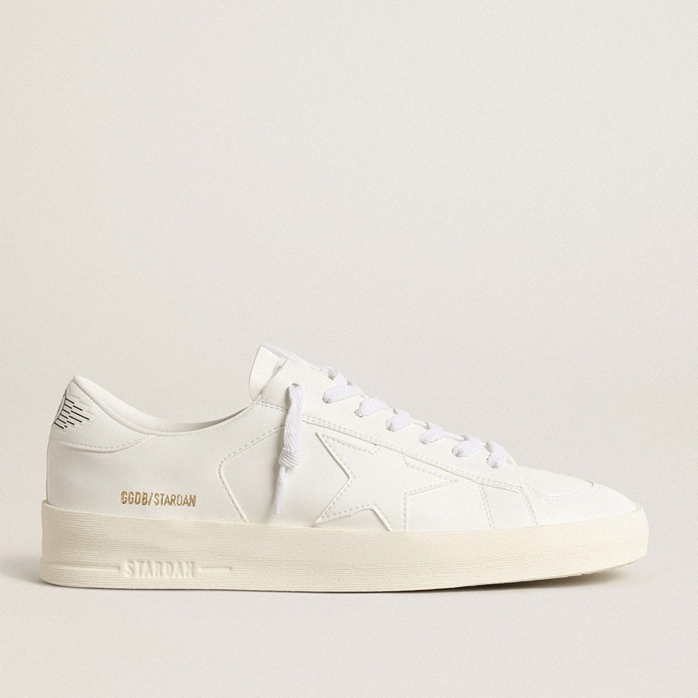 Golden Goose Men's Bio-based Stardan Sneakers With White Star And Heel Tab GMF00128.F003951.10100