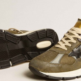 Golden Goose Men's Dad-Star Sneakers In Suede And Mesh With Black Leather Star And Heel Tab GMF00199.F005207.35875