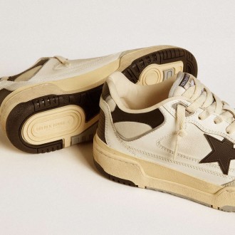 Golden Goose Men's Forty2 Sneakers With Black Star And Black Leather Heel Tab GMF00630.F005745.11395