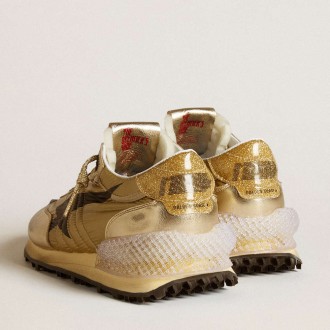 Golden Goose Men's Gold Marathon Shoes With Gold Nylon Upper GMF00684.F006462.65145