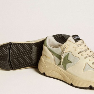 Golden Goose Men's Running Sole Shoes LTD In Nylon And Nappa With Nubuck Star And Heel Tab GMF00126.F006636.12133