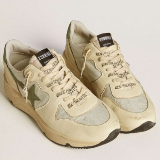 Golden Goose Men's Running Sole Shoes LTD In Nylon And Nappa With Nubuck Star And Heel Tab GMF00126.F006636.12133