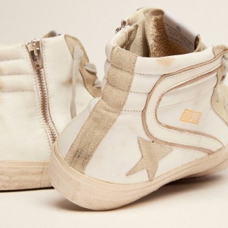 Golden Goose Men's Slide Sneakers In Leather With Suede Details GMF00115.F000324.10276