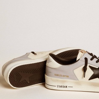 Golden Goose Men's Stardan Sneakers LTD In Nappa And Leather With Suede Star And Leather Heel Tab GMF00333.F006629.81749