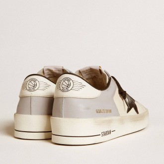 Golden Goose Men's Stardan Sneakers LTD In Nappa And Leather With Suede Star And Leather Heel Tab GMF00333.F006629.81749