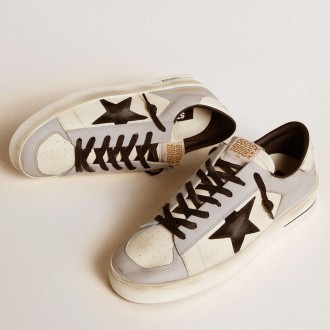 Golden Goose Men's Stardan Sneakers LTD In Nappa And Leather With Suede Star And Leather Heel Tab GMF00333.F006629.81749