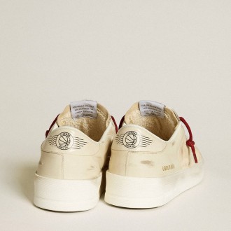 Golden Goose Men's Stardan Sneakers LTD In Suede With Patent White Leather Star And Heel Tab GMF00128.F006616.82833