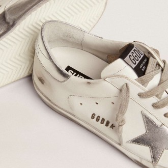 Golden Goose Men's Super-Star Sneakers With Laminated Star And Heel Tab GMF00101.F000314.80185