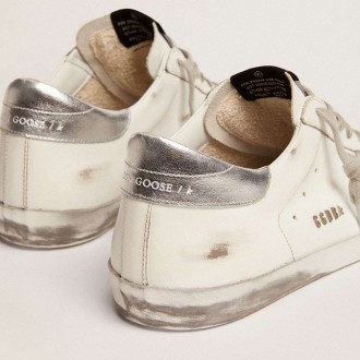 Golden Goose Men's Super-Star Sneakers With Laminated Star And Heel Tab GMF00101.F000314.80185