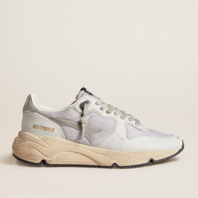 Golden Goose Running Sole Shoes In Nylon And Nappa With Rubber Star And Leather Heel Tab GWF00126.F005952.70265