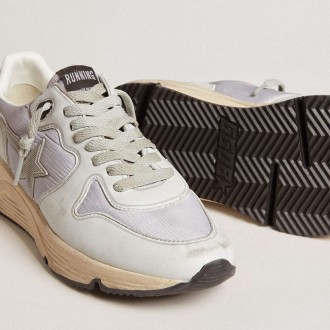 Golden Goose Running Sole Shoes In Nylon And Nappa With Rubber Star And Leather Heel Tab GWF00126.F005952.70265