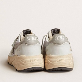 Golden Goose Running Sole Shoes In Nylon And Nappa With Rubber Star And Leather Heel Tab GWF00126.F005952.70265