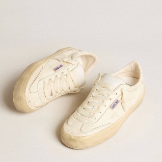 Golden Goose Soul Star Sneakers In White Nappa Leather With White Leather Star GMF00464.F005049.11629