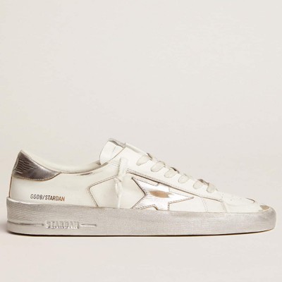 Golden Goose Stardan Sneakers Sneakers With Silver Metallic Leather Star And Heel Tab GWF00128.F002187.80185