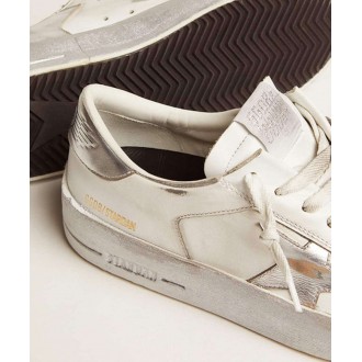 Golden Goose Stardan Sneakers Sneakers With Silver Metallic Leather Star And Heel Tab GWF00128.F002187.80185