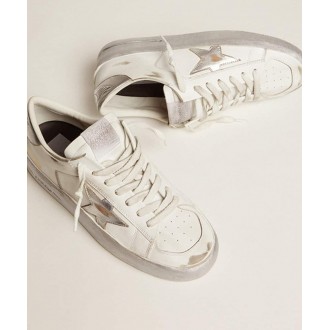 Golden Goose Stardan Sneakers Sneakers With Silver Metallic Leather Star And Heel Tab GWF00128.F002187.80185