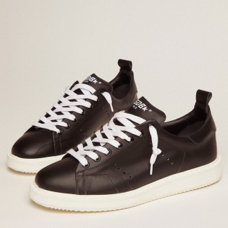 Golden Goose Starter Sneakers Sneakers In Total Black Leather GWF00127.F000331.90100