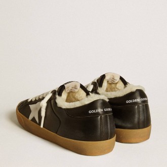 Golden Goose Super-Star Sneakers In Matelasse Nappa With Leather Star And Shearling Lining GMF00828.F006567.90415