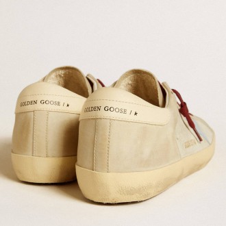 Golden Goose Super-Star Sneakers In Suede And Nubuck With Leather Star And Heel Tab GMF00103.F005778.60514