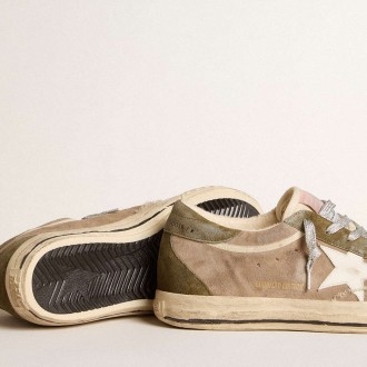 Golden Goose Super-Star Sneakers LTD In Dove-gray Suede With Leather Star And Suede Heel Tab GWF00757.F005892.55596