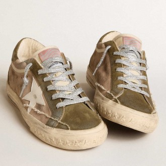 Golden Goose Super-Star Sneakers LTD In Dove-gray Suede With Leather Star And Suede Heel Tab GWF00757.F005892.55596