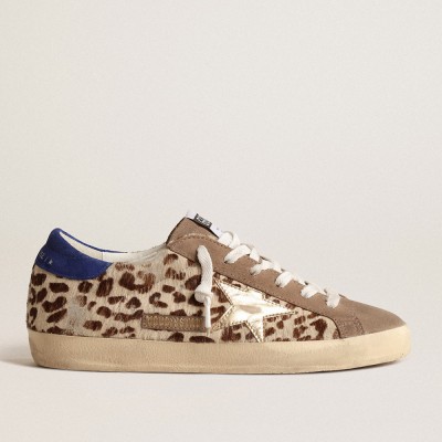 Golden Goose Super-Star Sneakers LTD In Pony Skin With Gold Star And Suede Heel Tab GWF00101.F004676.82319