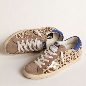 Golden Goose Super-Star Sneakers LTD In Pony Skin With Gold Star And Suede Heel Tab GWF00101.F004676.82319