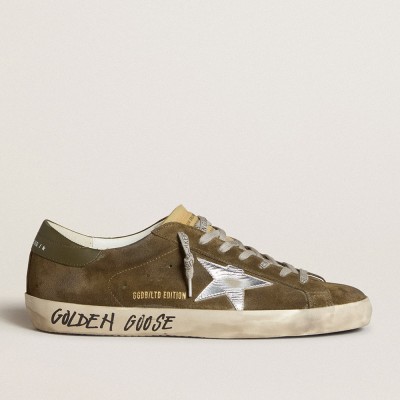 Golden Goose Super-Star Sneakers LTD In Suede With Metallic Leather Star And Leather Heel Tab GMF00101.F006690.35880