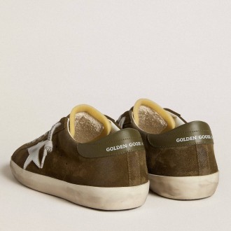 Golden Goose Super-Star Sneakers LTD In Suede With Metallic Leather Star And Leather Heel Tab GMF00101.F006690.35880