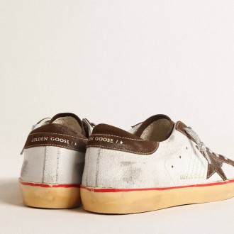 Golden Goose Super-Star Sneakers LTD With Brown Suede Star And Heel Tab GMF00101.F004579.82292