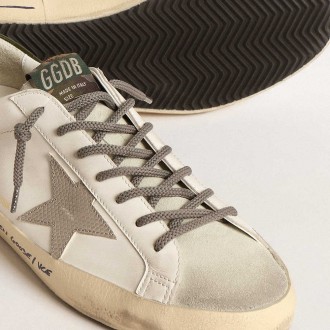 Golden Goose Super-Star Sneakers LTD With Croc-print Star And Green Heel Tab GMF00101.F004582.82293