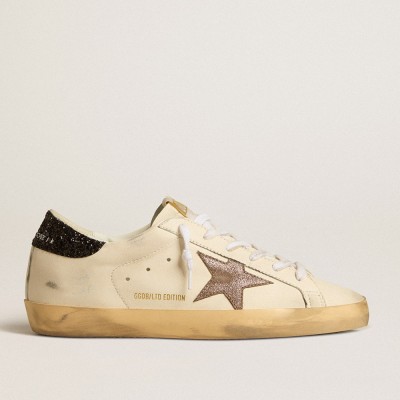 Golden Goose Super-Star Sneakers LTD With Laminated Leather Star And Black Glitter Heel Tab GWF00101.F005125.11649