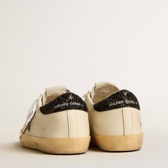 Golden Goose Super-Star Sneakers LTD With Laminated Leather Star And Black Glitter Heel Tab GWF00101.F005125.11649