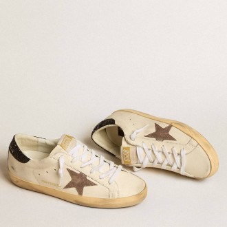 Golden Goose Super-Star Sneakers LTD With Laminated Leather Star And Black Glitter Heel Tab GWF00101.F005125.11649